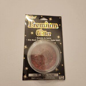 Red Glitter Darice Metallic Fine Premium Craft 10 Grams 1151-22
